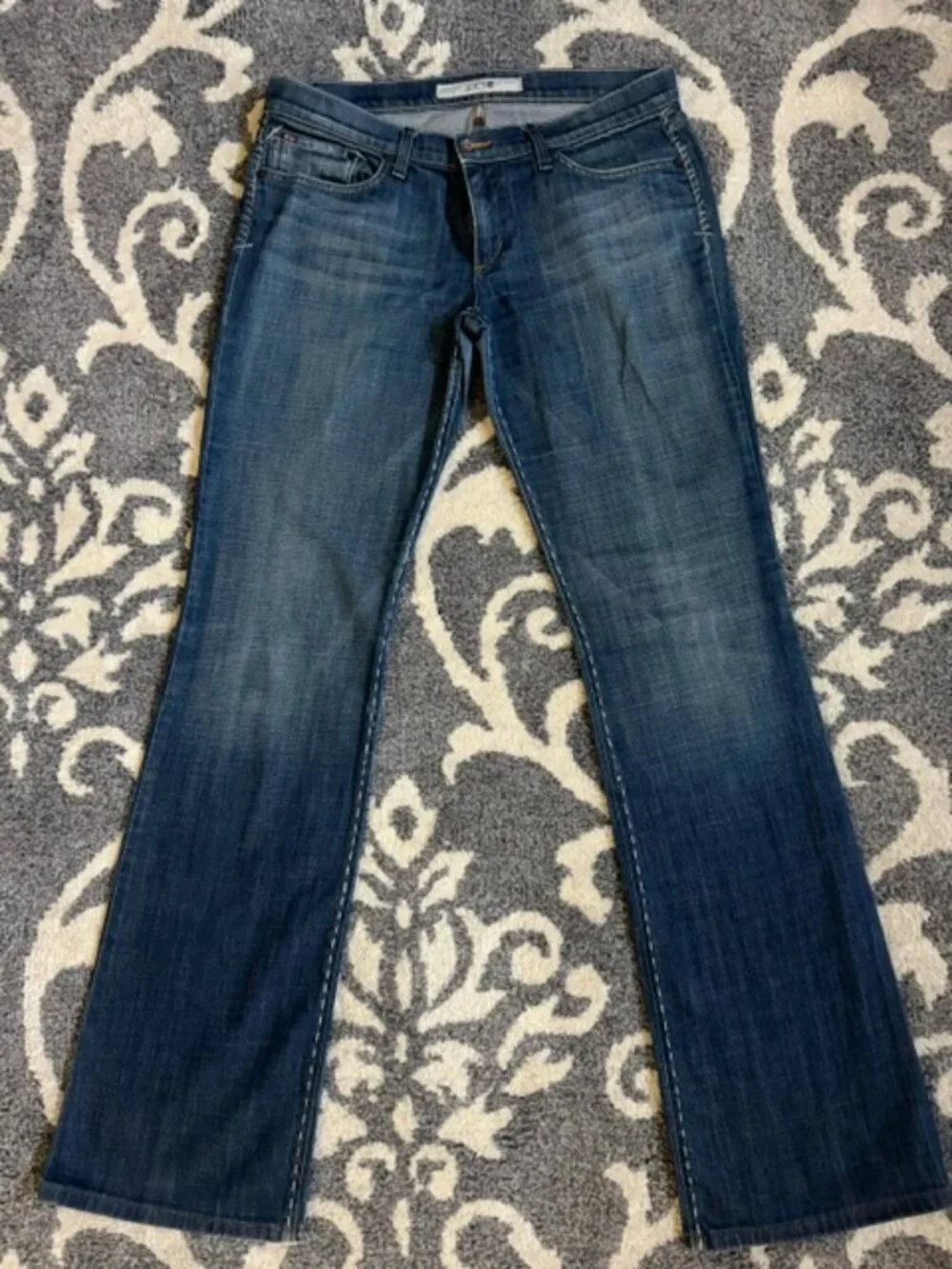 Low-Rise Bootcut Joe's Jeans with Stitching Detail